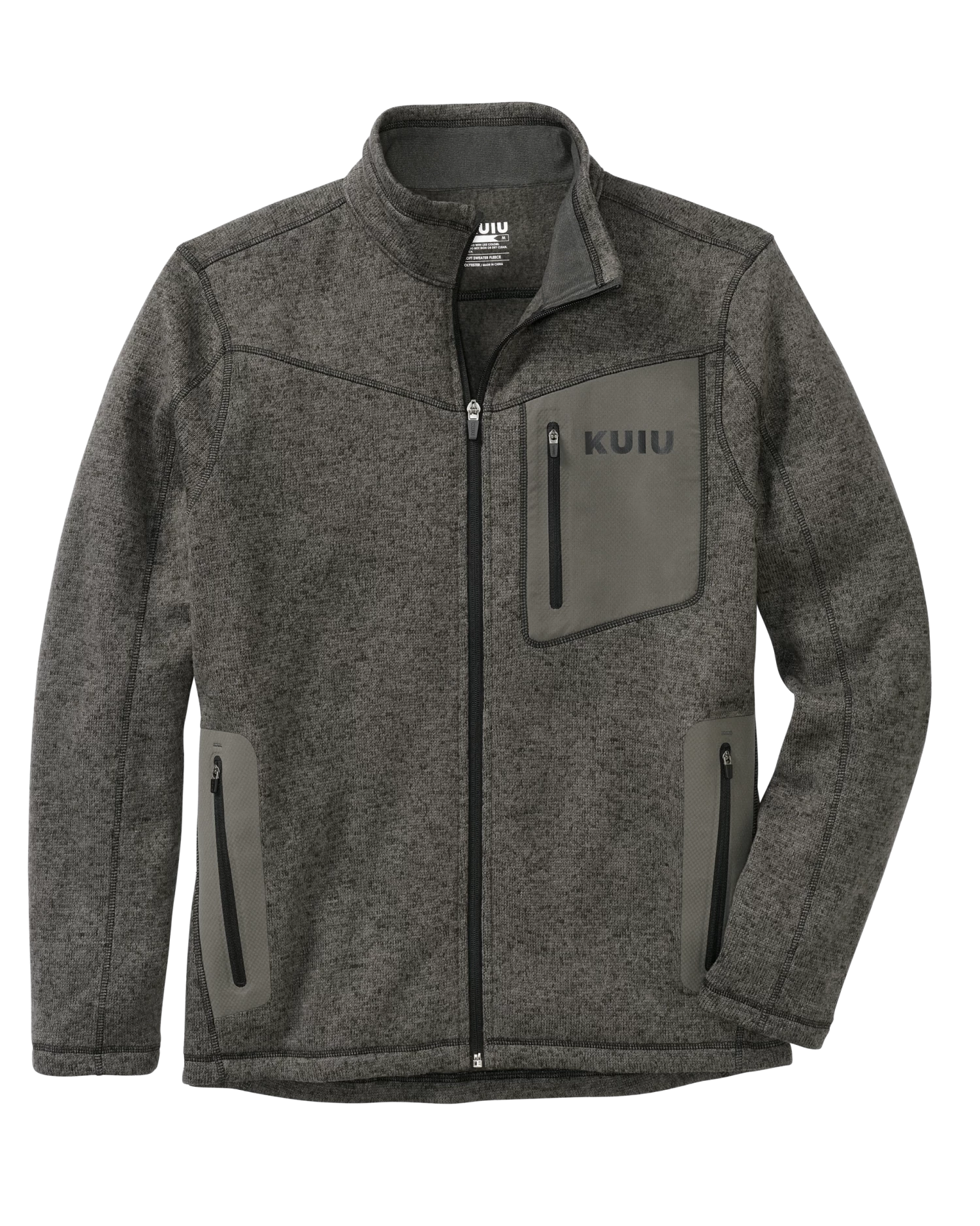 Kuiu Base Camp Full Zip Sweater | Charcoal