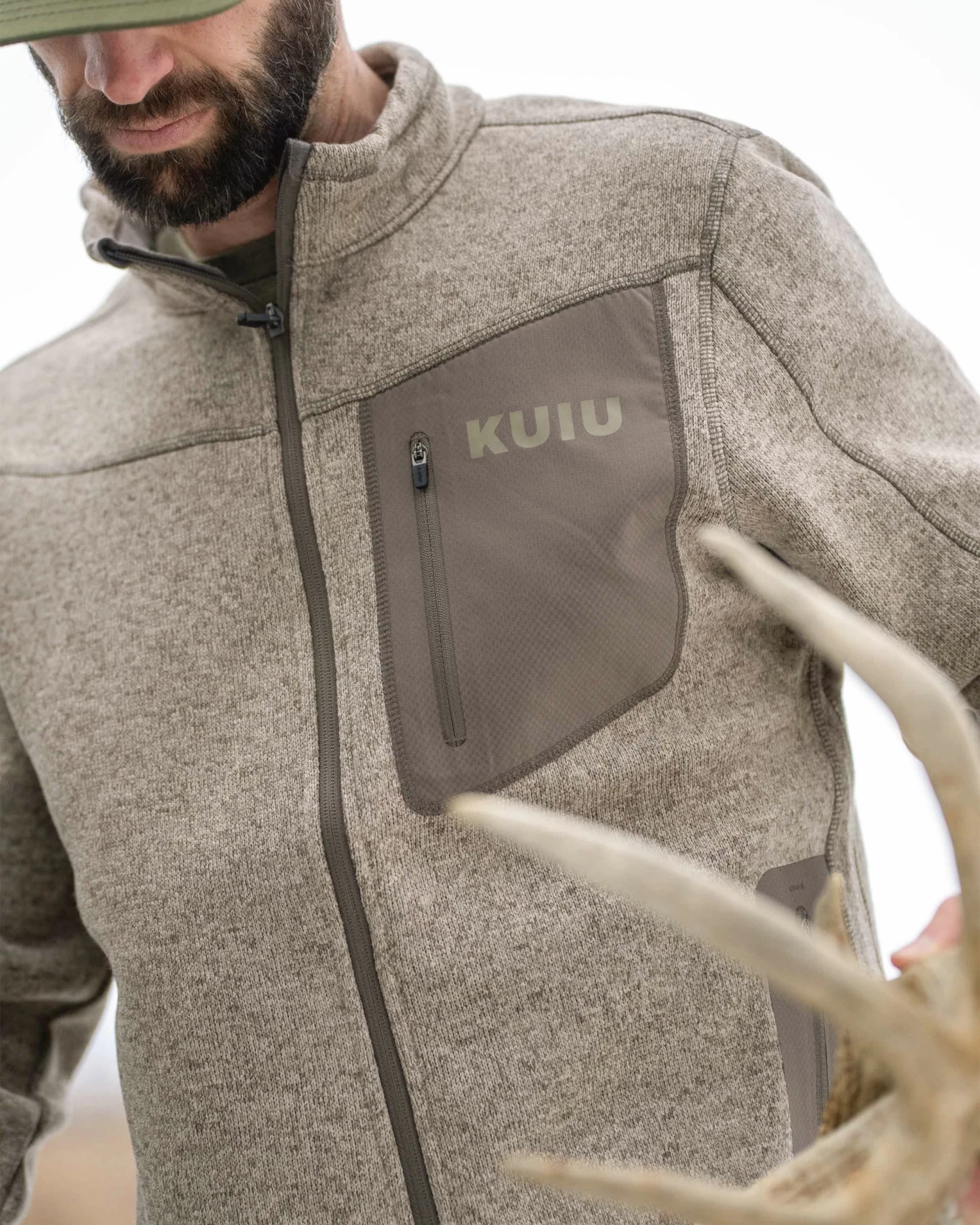 Kuiu Base Camp Full Zip Sweater | Dark Navy - Image 3