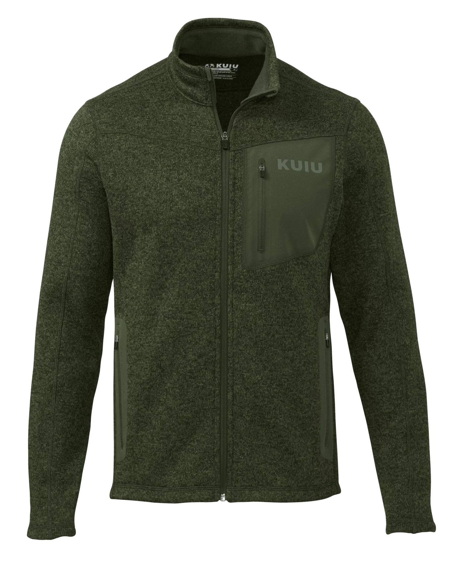 Kuiu Base Camp Full Zip Sweater | Verde Green