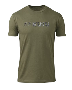 KUIU Vias Storm Logo T-Shirt | Military Green