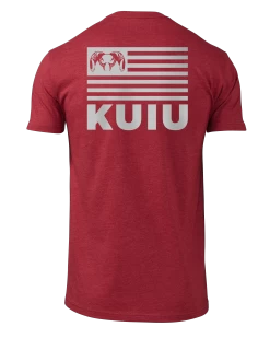 KUIU Ram Flag T-Shirt | Cardinal