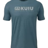 KUIU Block Logo T-Shirt | Indigo/Grey
