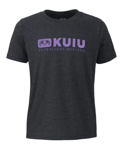 Kuiu Girl's Block Ram T-Shirt | Charcoal