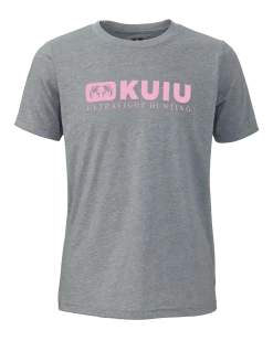Kuiu Girl's Block Ram T-Shirt | Heather Grey