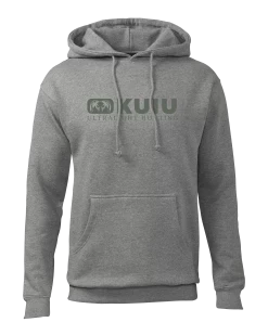 Kuiu Block Logo Hoodie | Heather Grey