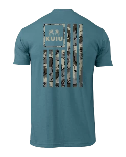 Kuiu Vertical Vias Flag T-Shirt | Indigo