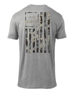 Kuiu Vertical Vias Flag T-Shirt | Heather Grey
