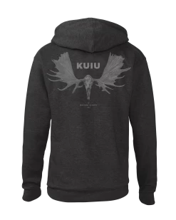 KUIU Moose Skull Hoodie | Charcoal