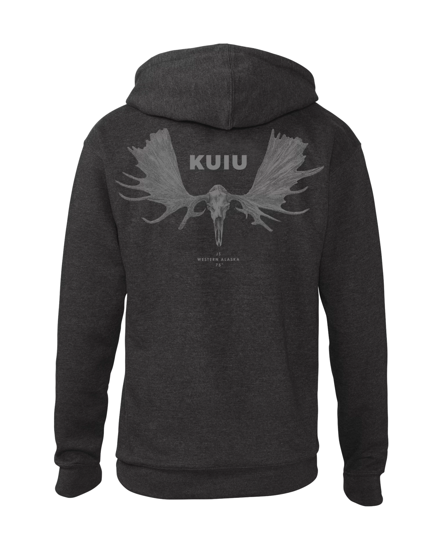 KUIU Moose Skull Hoodie | Charcoal
