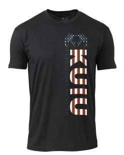 Kuiu Patriotic Vertical Flag T-Shirt | Black