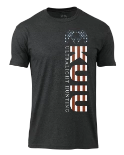 Kuiu Patriotic Vertical Flag T-Shirt | Charcoal