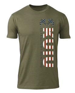 Kuiu Patriotic Vertical Flag T-Shirt | Military Green