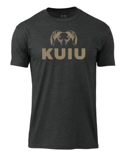 KUIU Stacked Logo T-Shirt | Charcoal
