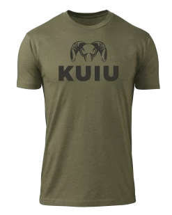KUIU Stacked Logo T-Shirt | Military Green