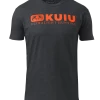 KUIU Block Logo T-Shirt | Charcoal/Orange