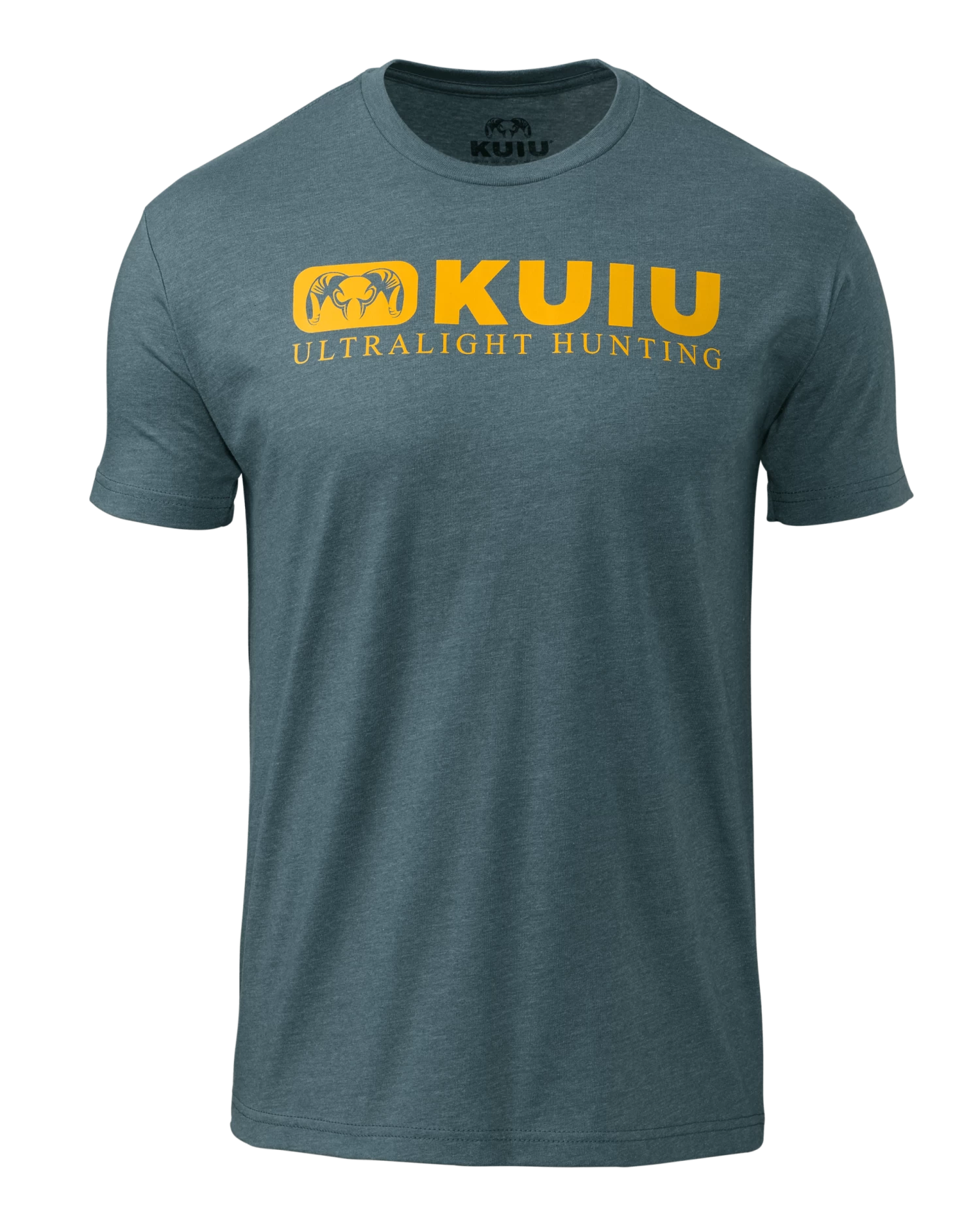 KUIU Block Logo T-Shirt | Indigo/Yellow