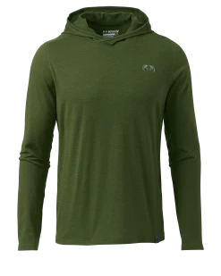 Kuiu ULTRA Merino 120 LT LS Hoodie | Verde Green