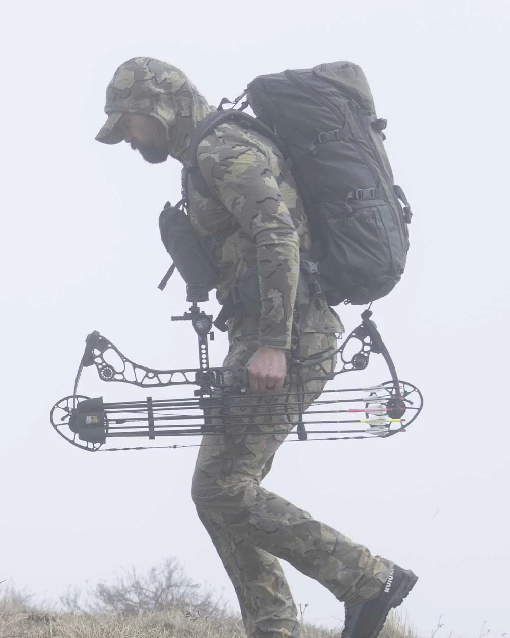 Kuiu ULTRA Merino 120 LT LS Hoodie | Stone - Image 5