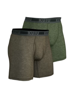 Kuiu ULTRA Merino Boxer Brief 2-Pack | Ash-Verde Green