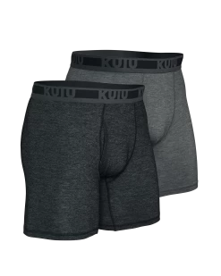 Kuiu ULTRA Merino Boxer Brief 2-Pack | Black-Stone