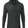 Kuiu ULTRA Merino 145 Zip-T Hunting Hoodie | Charcoal Black