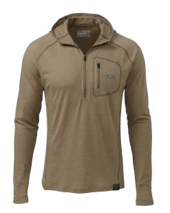 Kuiu ULTRA Merino 145 Zip-T Hunting Hoodie | Khaki