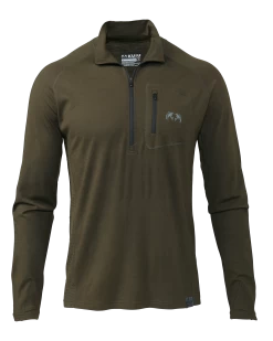 Kuiu ULTRA Merino 145 Zip-T Hunting Shirt | Loden