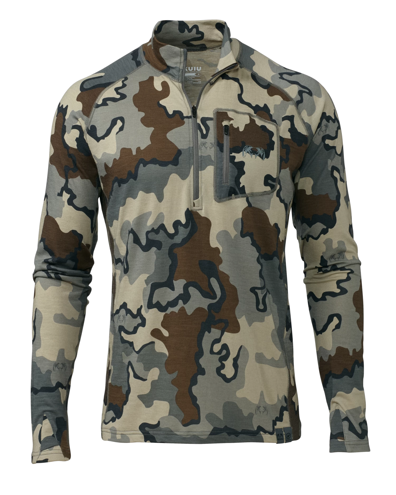 Kuiu ULTRA Merino 145 Zip-T Hunting Shirt | Vias