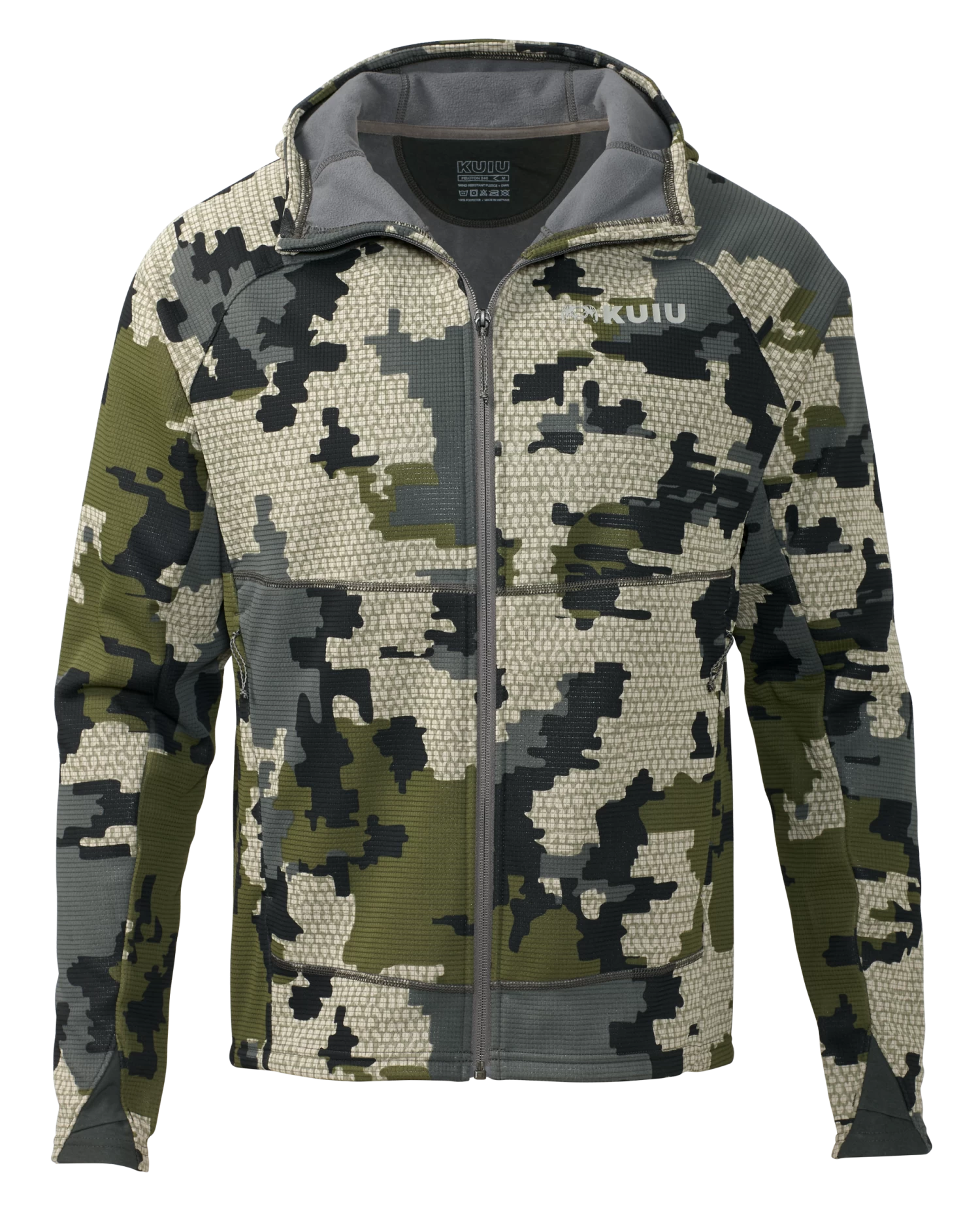 Kuiu Peloton 240 Full Zip Hoodie | Verde
