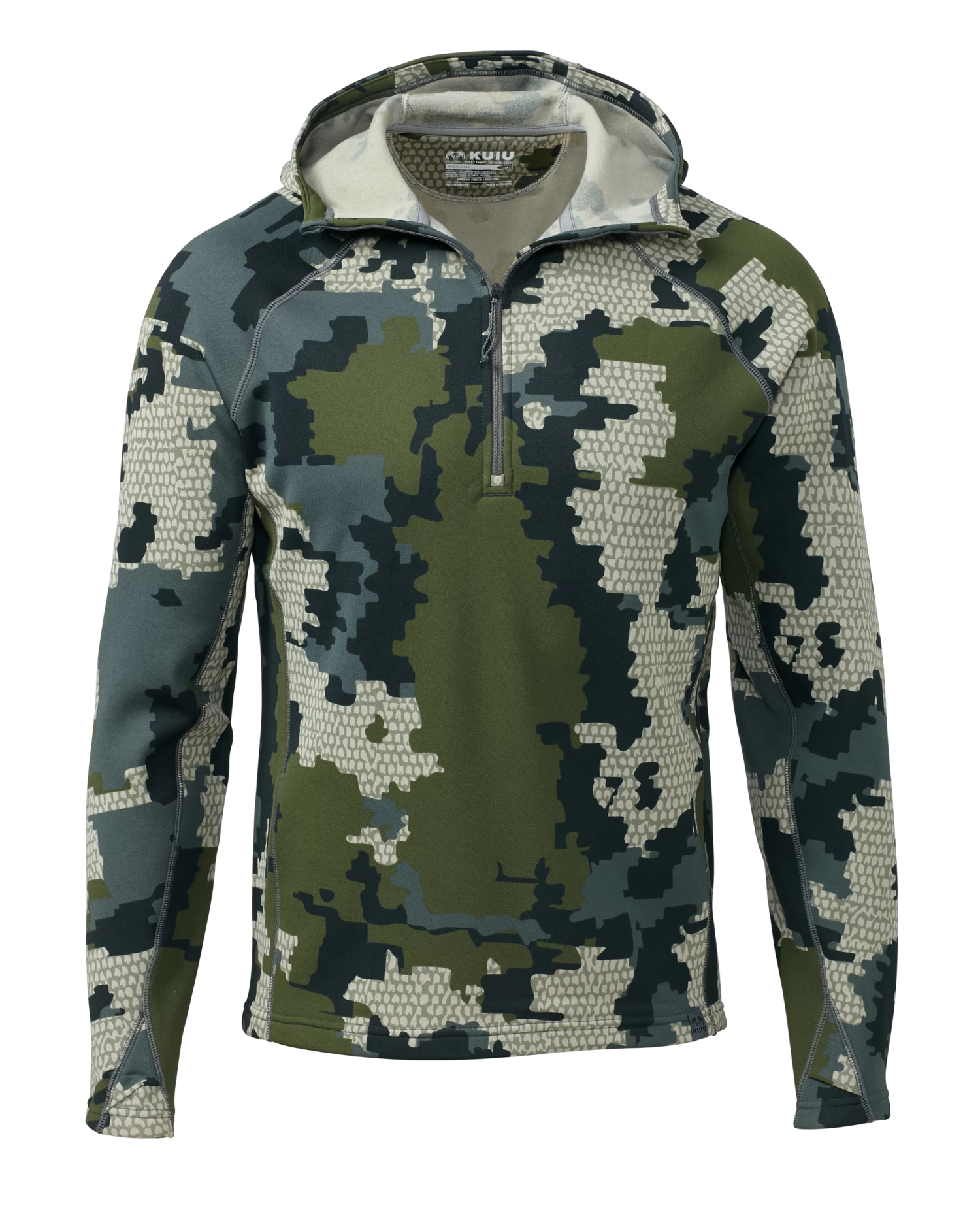 Kuiu Peloton 200 Zip-T Hoodie | Verde