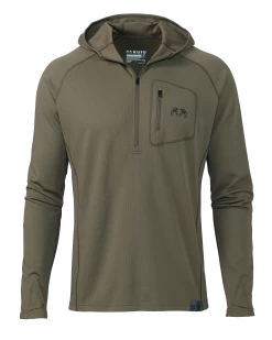 Kuiu PRO Merino 200 Zip-T Hoodie | Ash