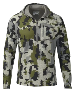 Kuiu PRO Merino 200 Zip-T Hoodie | Verde