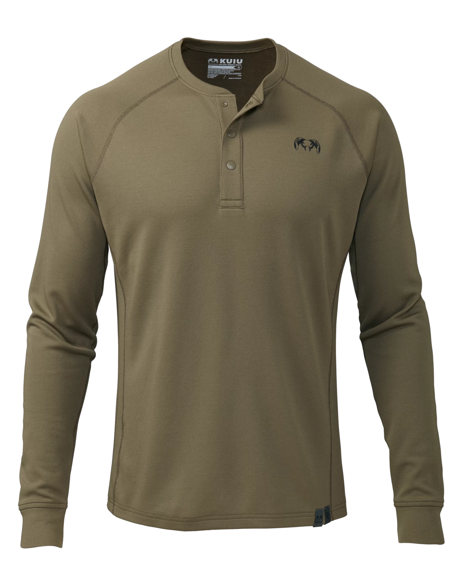 Kuiu PRO Merino 200 Henley | Ash