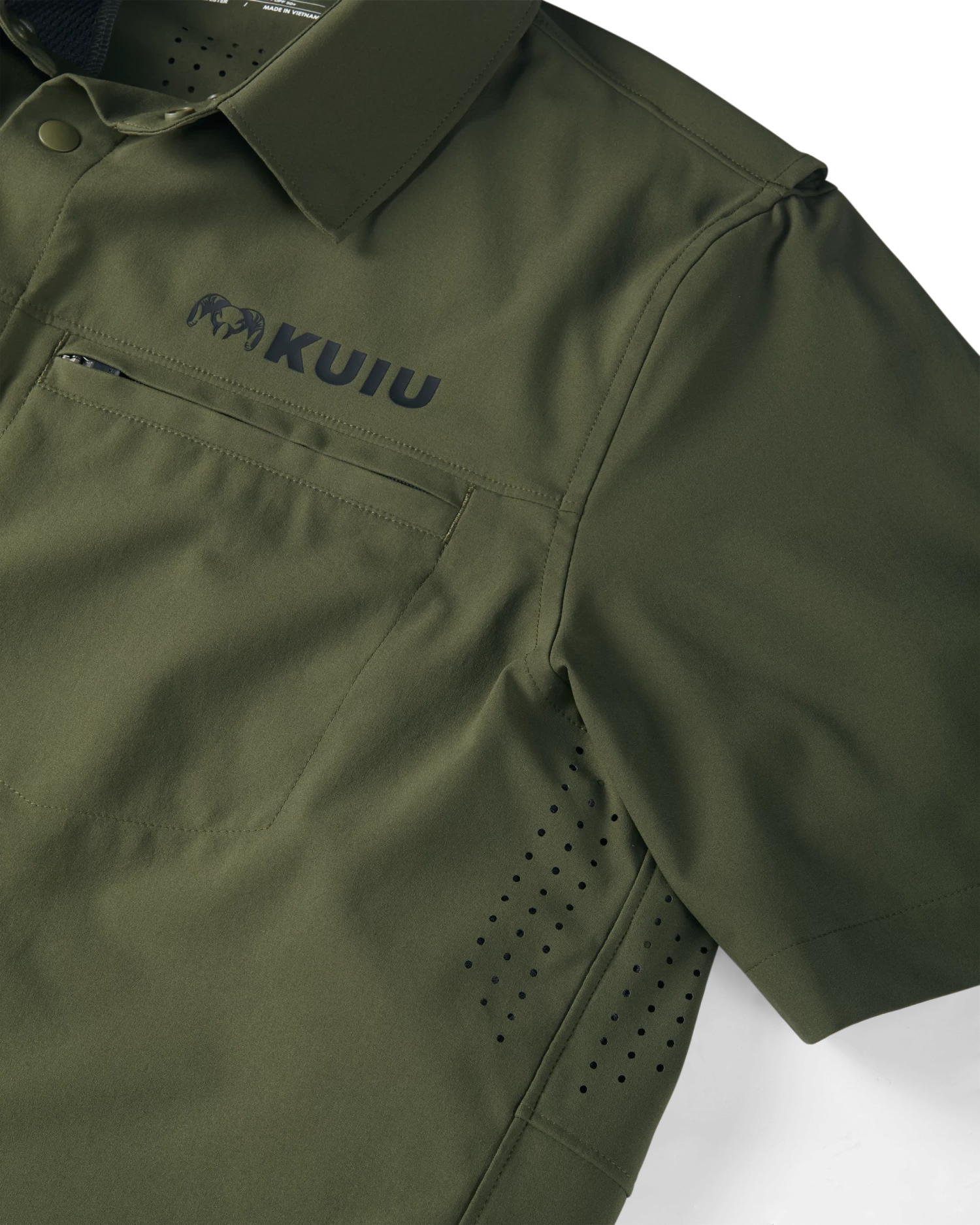 Kuiu Mesa Vented SS Snap Shirt | Olive - Image 5