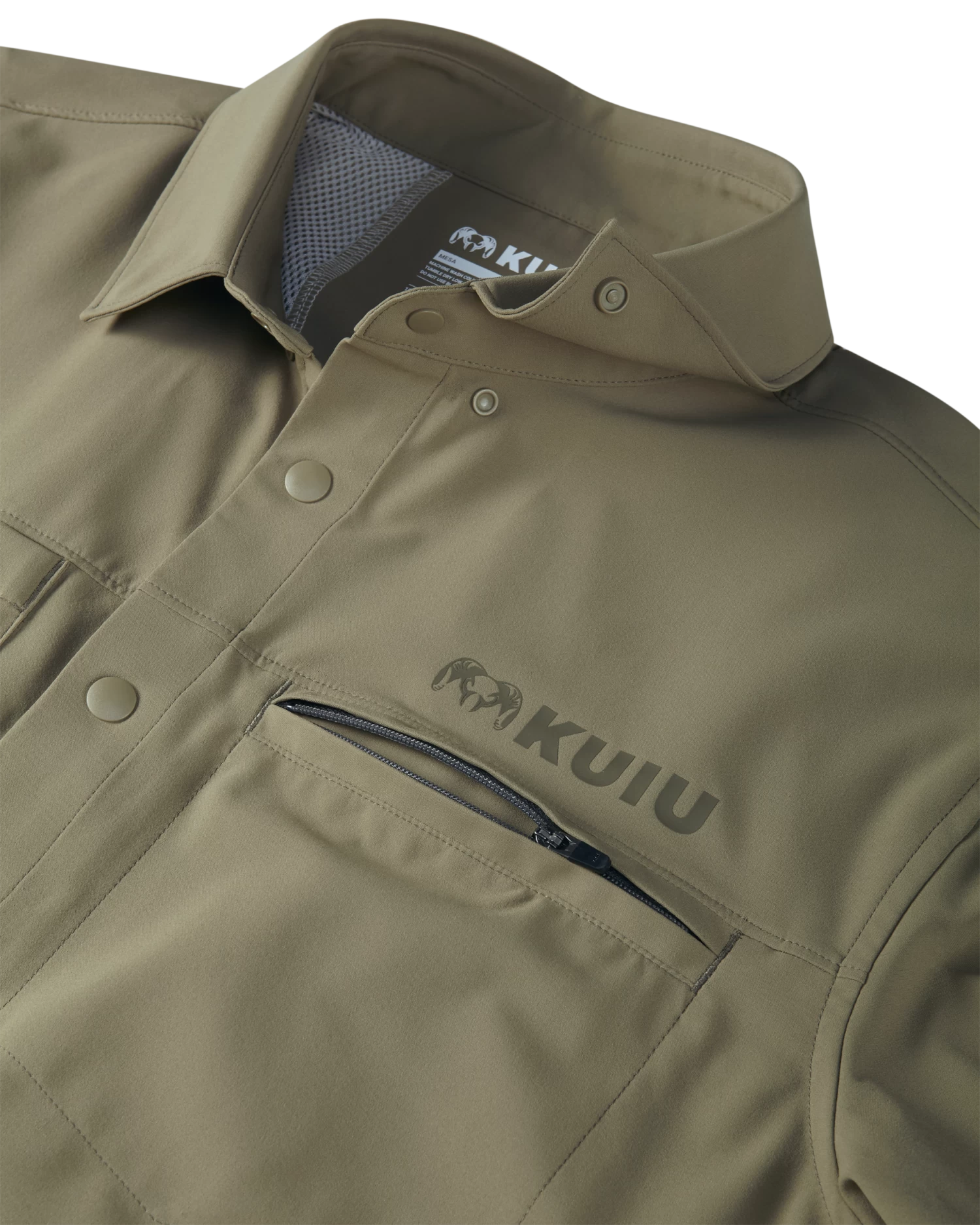 Kuiu Mesa Vented LS Snap Shirt | Khaki - Image 4