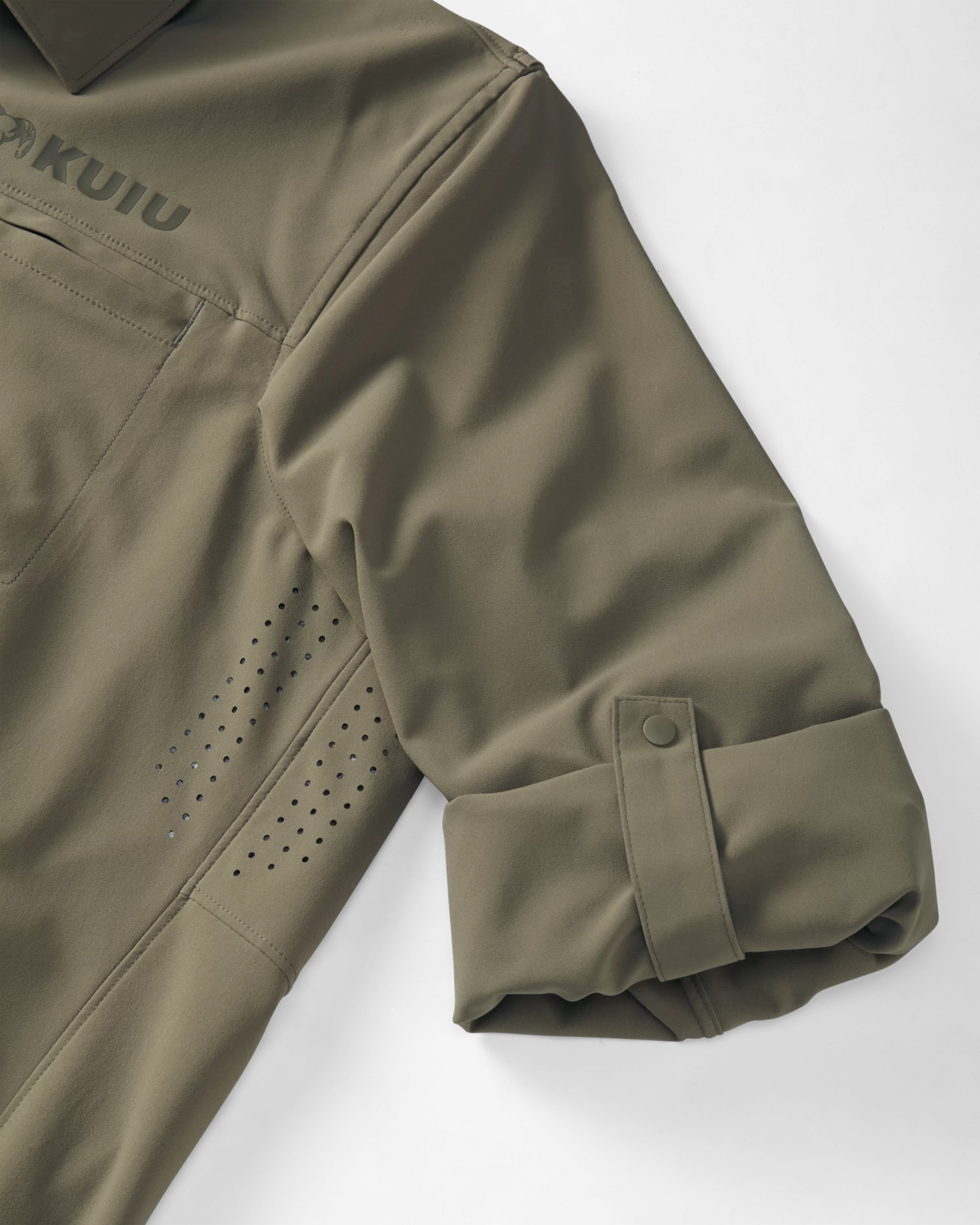 Kuiu Mesa Vented LS Snap Shirt | Khaki - Image 6