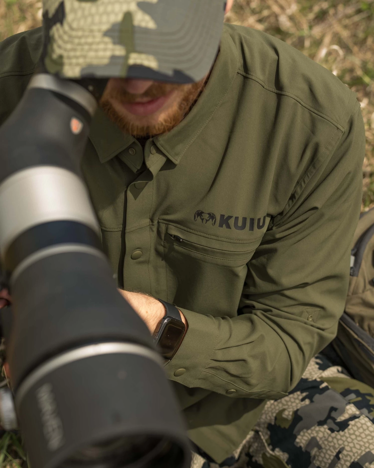 Kuiu Mesa Vented LS Snap Shirt | Olive - Image 7