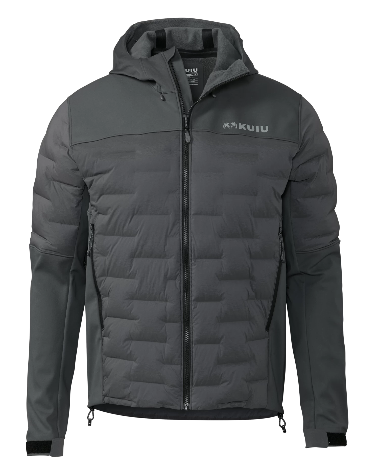 Kuiu Axis Thermal Hybrid Hooded Jacket | Gunmetal