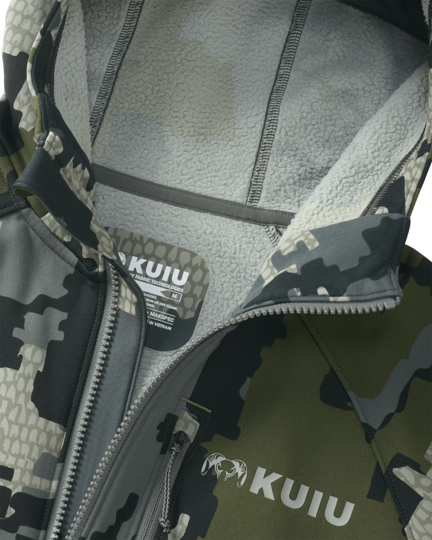 Kuiu StrongFleece 275 Full Zip Hoodie | Verde - Image 3