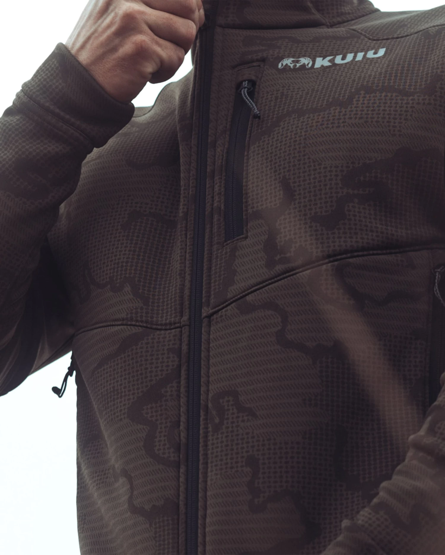 Kuiu Ridgepoint Fleece Full Zip Hoodie | Ash - Image 7