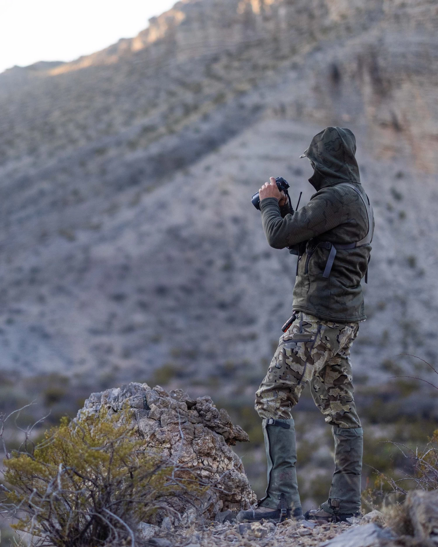 Kuiu Ridgepoint Fleece Full Zip Hoodie | Ash - Image 9