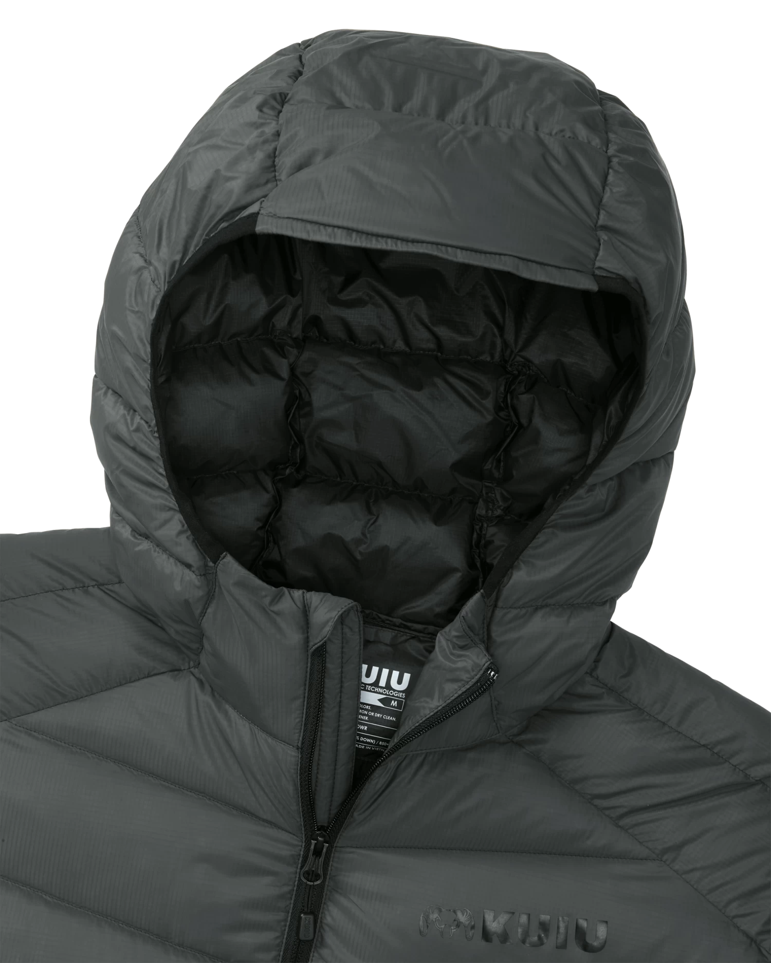 Kuiu Super Down LT Hooded Jacket | Gunmetal - Image 3