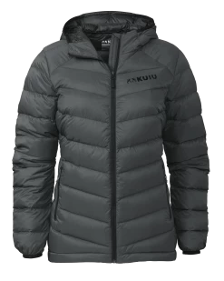 Kuiu Women's Super Down LT Hooded Jacket | Gunmetal