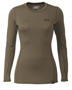Kuiu Women's ULTRA Merino 145 LS Crew | Ash