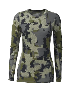 Kuiu Women's ULTRA Merino 145 LS Crew | Verde