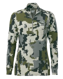 Kuiu Women's PRO Merino 200 Zip-T | Verde