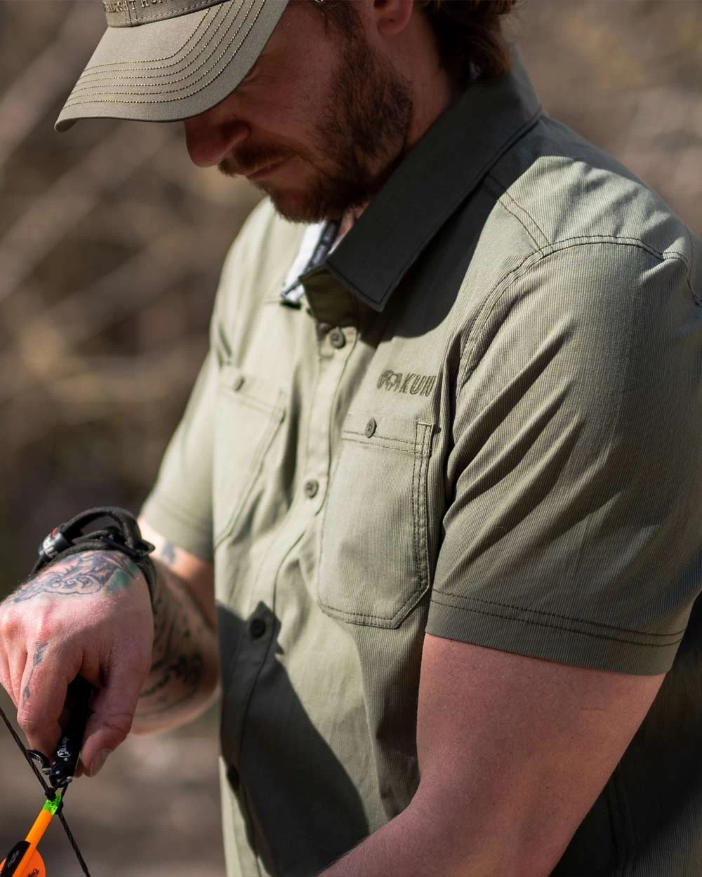 Kuiu Basin Shirt | Heathered Olive - Image 3