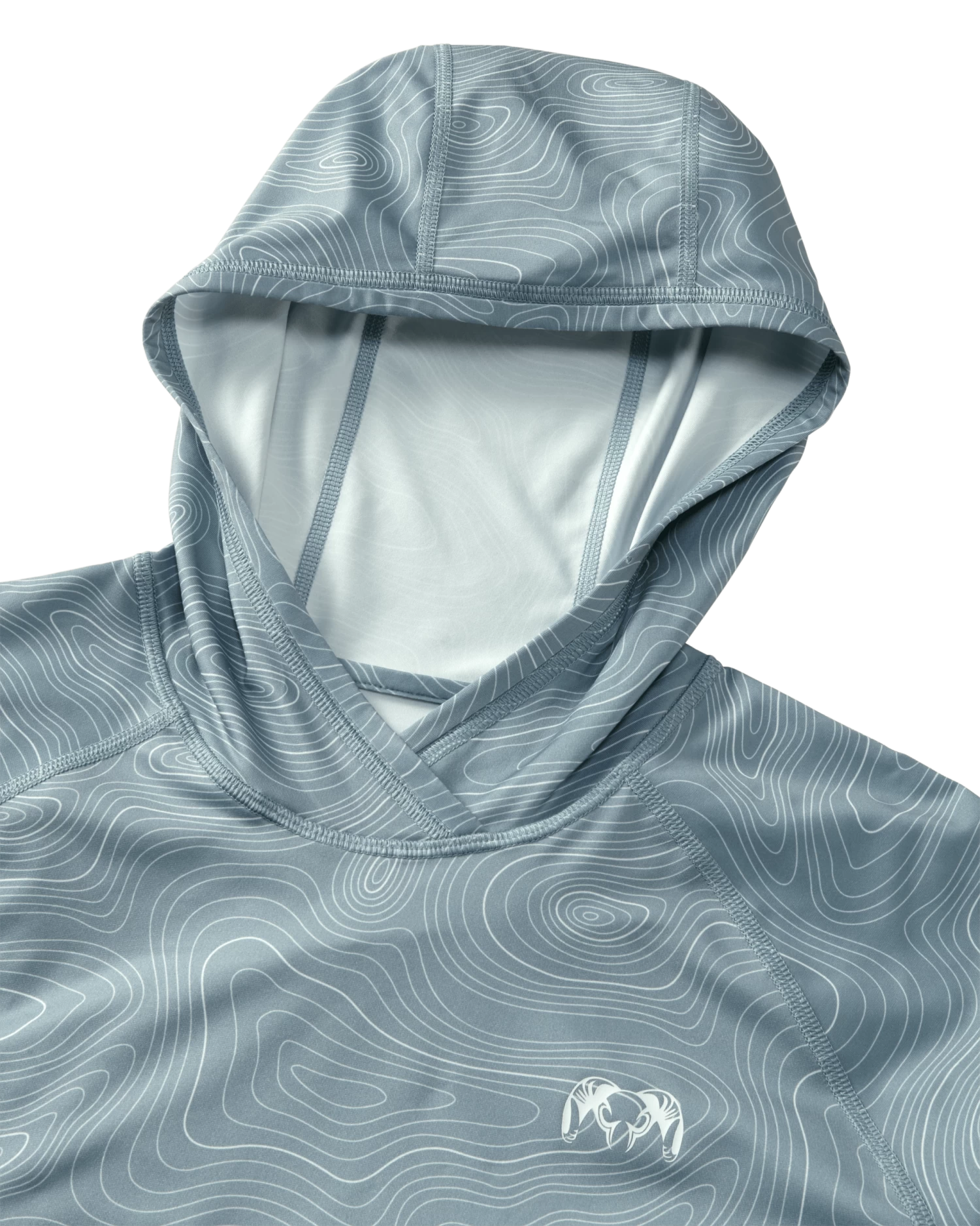 Kuiu Gila LS Hoodie | Glacier Topo Print - Image 3