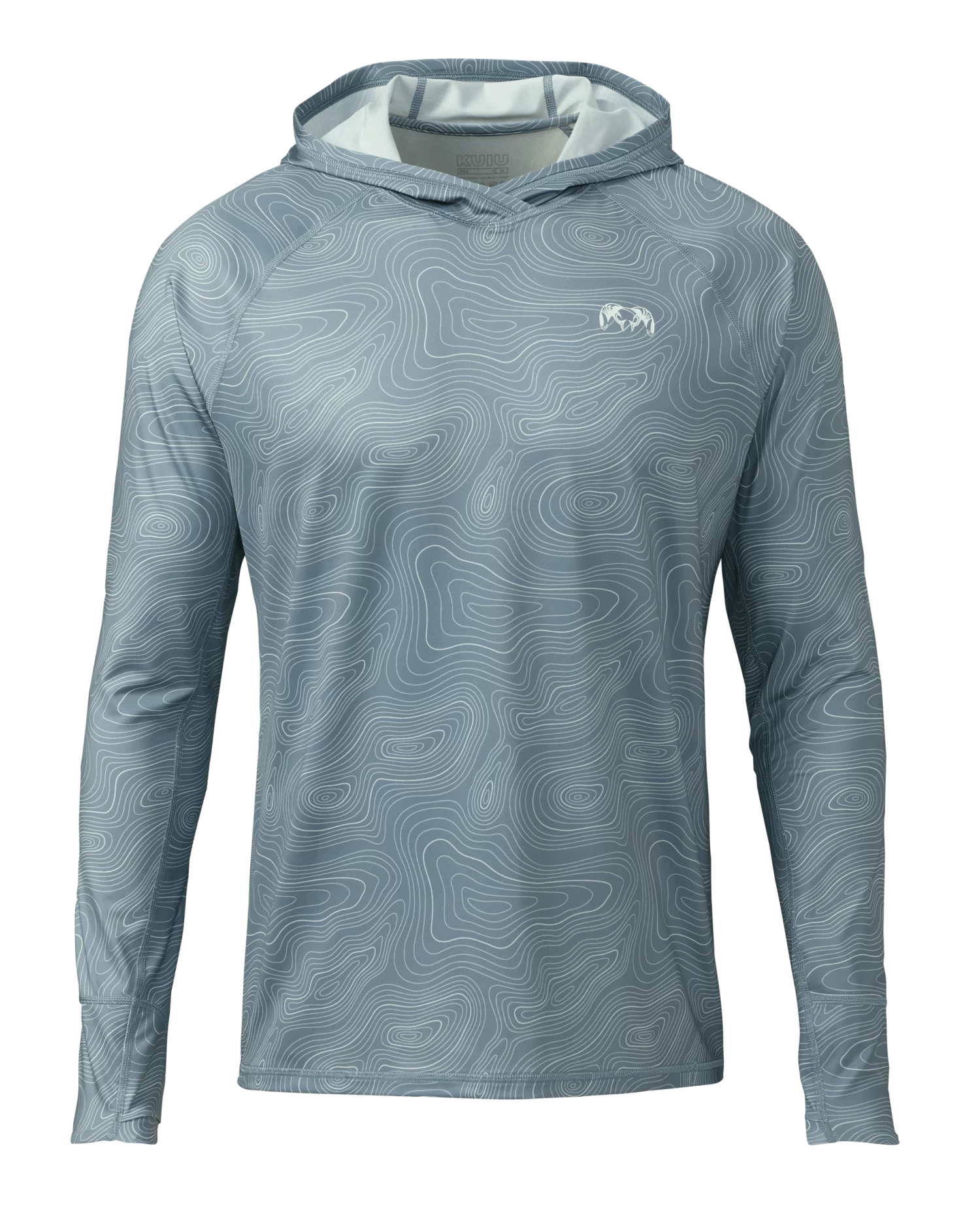 Kuiu Gila LS Hoodie | Glacier Topo Print